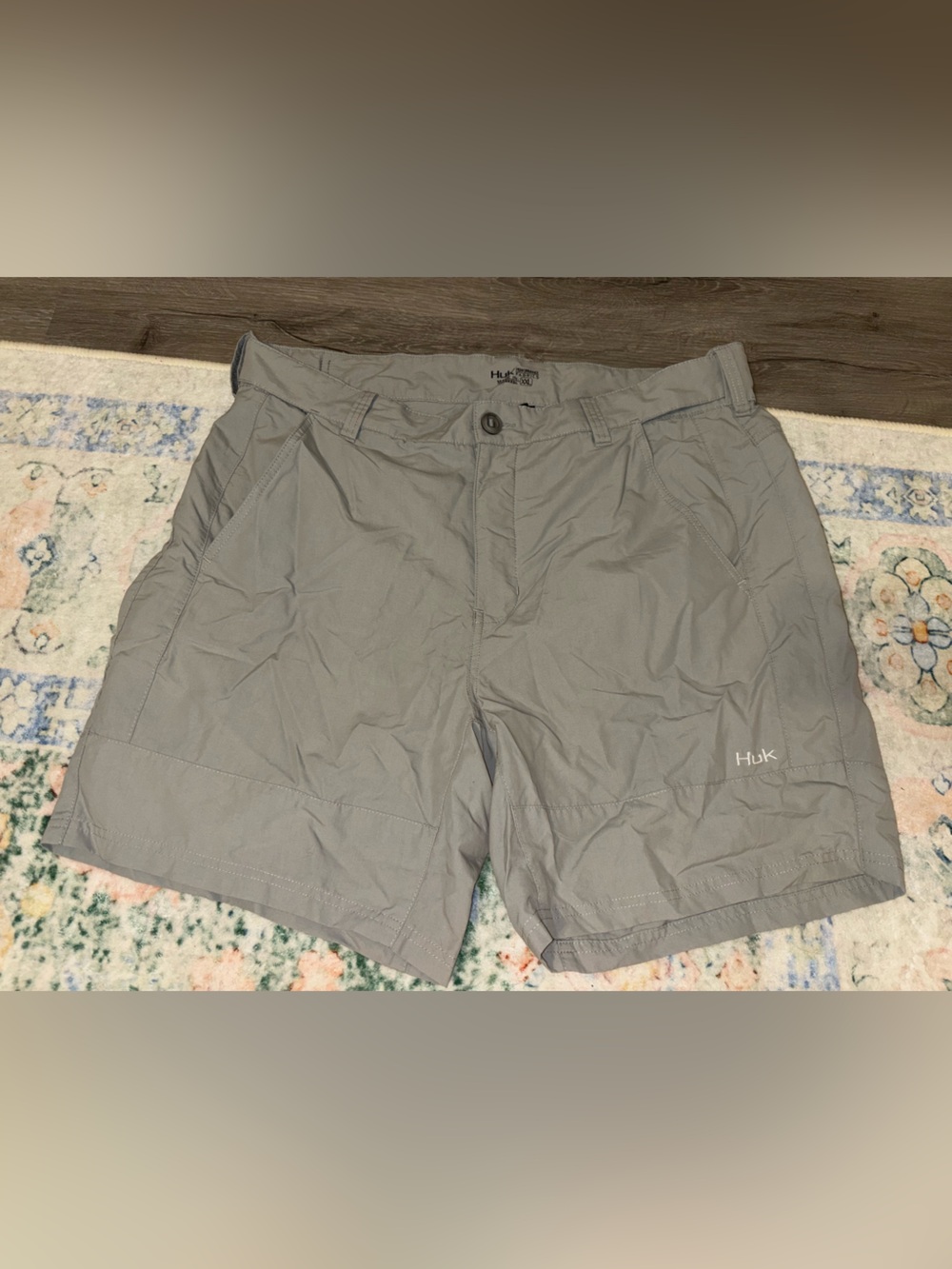 Huk Men's Light Gray Hybrid Shorts